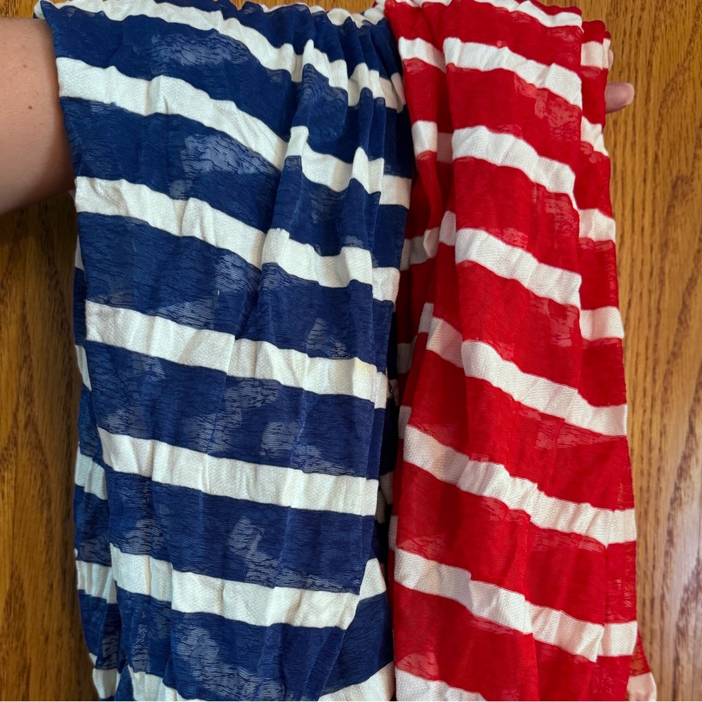 Two Light Weight Infinity Scarves